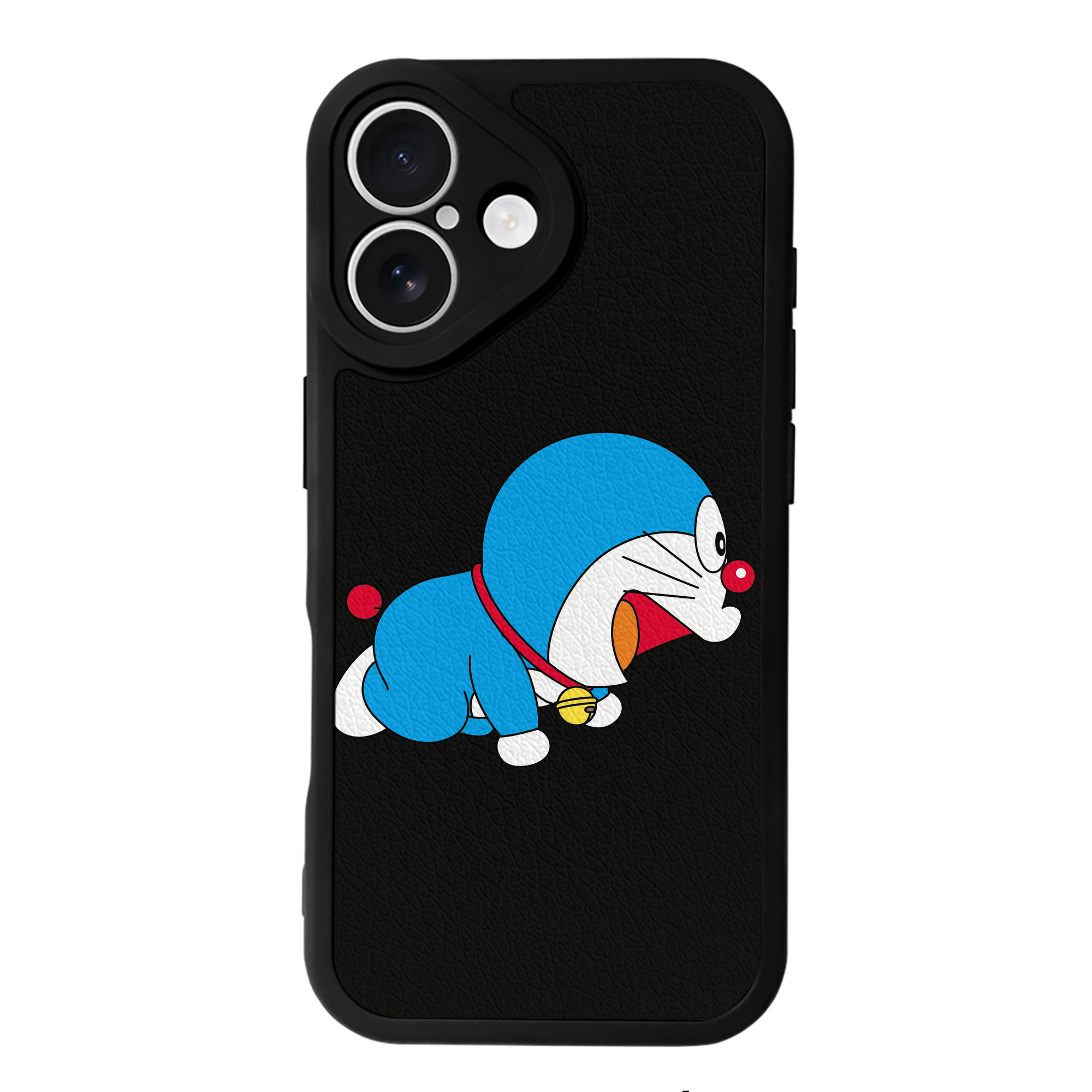 （画像用） ドラえもん Doraemon 【iPhone 16シリーズ対応】シリコンスマホケース（レザー調） 材質：シリコン